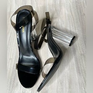Fashion Nova Clear Heels-Brand New